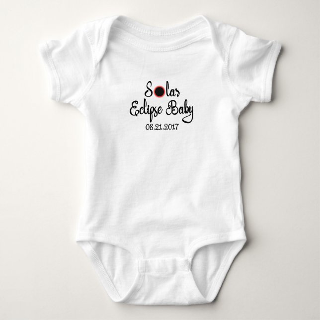Body T-shirt de combinaison de bébé d'éclipse solaire (Devant)