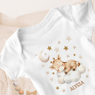 Body T-shirt de girafe mignonne endormie