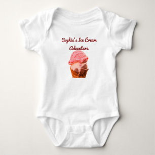 Body T-Shirt de glace personnalisé pour bébé Nom pers