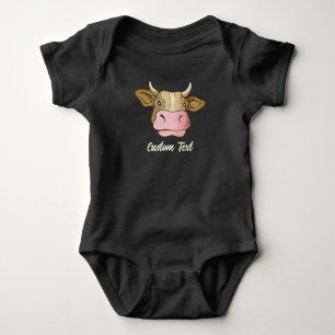 Body T-shirt de la tête de vache