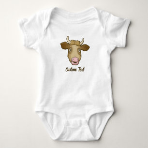Body T-shirt de la vache surpris Bodysuit bébé