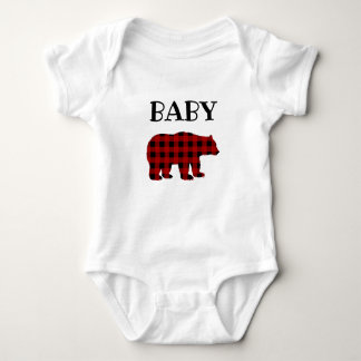 Body T-shirt de l'ours de bambou plaid de Buffalo