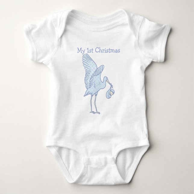 Body T-shirt de mon 1er Noël Bébé (Devant)