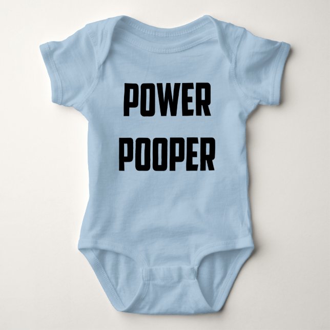 Body T-shirt de Pooper de puissance (Devant)