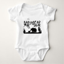T-shirt d'extérieur d'ours de bébé grand