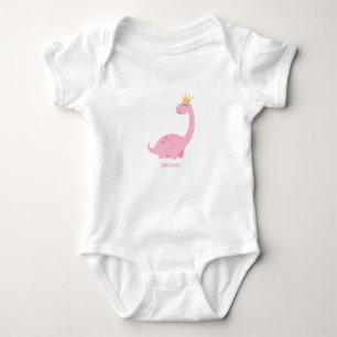 Body T-shirt Dinosaur Girl Rose Illustrated Baby