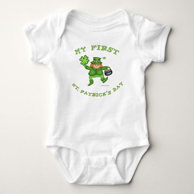 Body T-shirt d'Irlandais du jour de St Patrick (Devant)