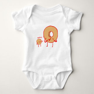 Body T-shirt Donut Mama pour bébés mignons