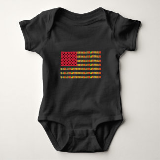 Body T-shirt du drapeau afro-américain