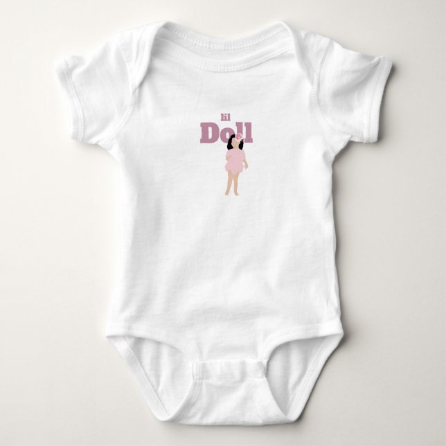 Body T-Shirt en forme de poupée pour bébé (Devant)