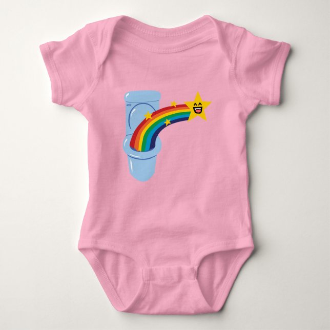 Body T-shirt enfant arc-en-ciel (Devant)