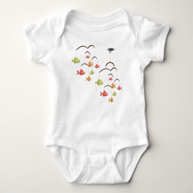 Body T-shirt enfant jouet de cintre Petit Poisson (Devant)