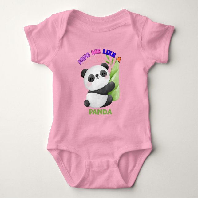 Body T-shirt enfant - Serrez-moi comme un Panda 🐼 (Devant)
