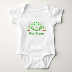 Body T-shirt enfant Shamrock chic princesse irlandaise