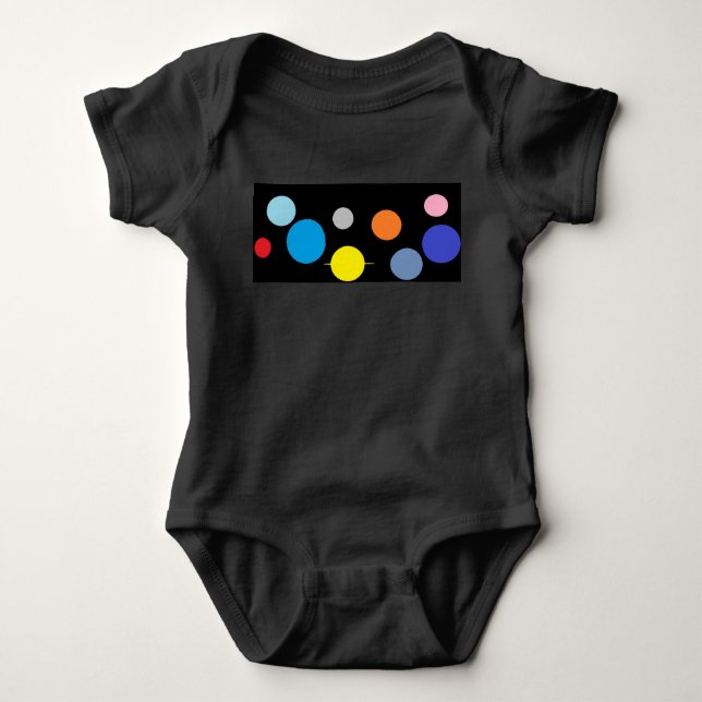 Body t-shirt enfant système solaire (Devant)