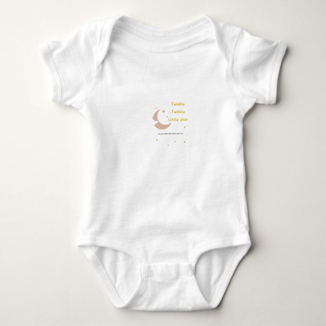 Body T-shirt étoile scintillante (Devant)