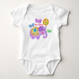 Body T-shirt fait sur commande d'éléphant