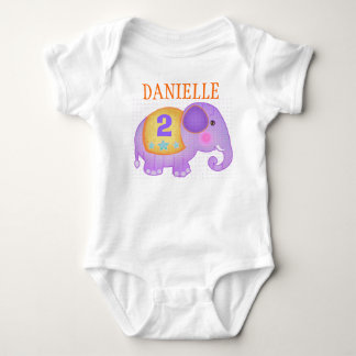 Body T-shirt fait sur commande d'éléphant