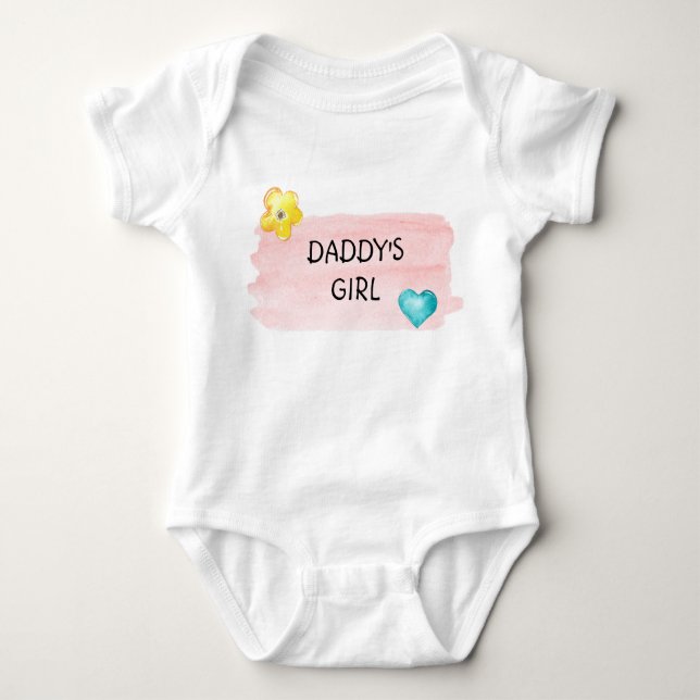 Body T-shirt fille Pastel de papa une pièce (Devant)