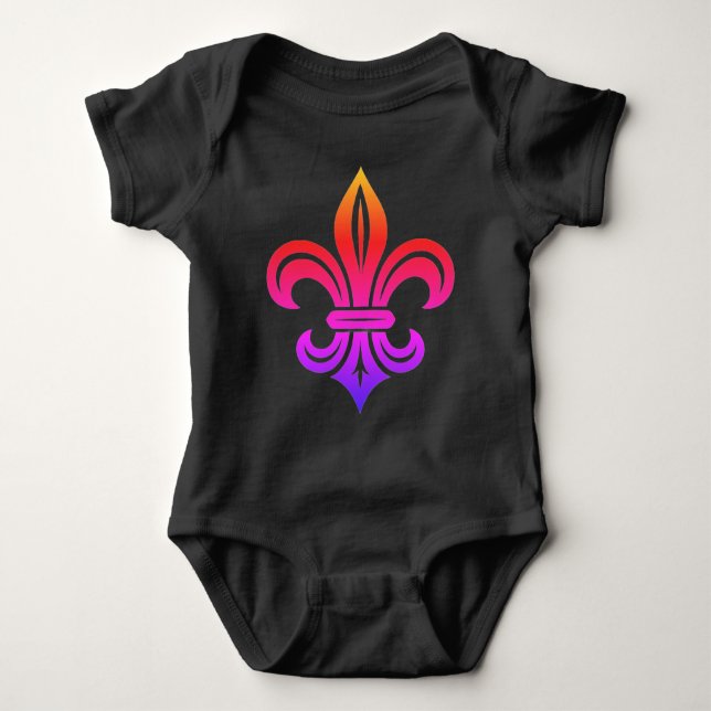 Body T-Shirt "Fleur-de-lis stylisé" (Devant)
