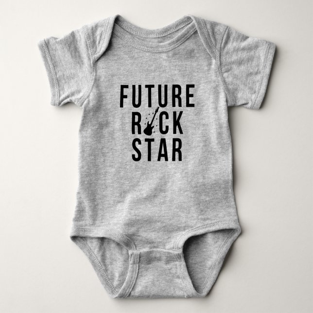 Body T-shirt Future Rock Star Music Baby (Devant)