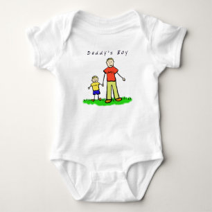 Body T-shirt garçon de papa (dessin blond des deux côté