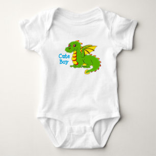 Body T-shirt garçon mignon avec image dragon Bébé Bodys