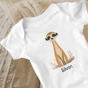 Body T-shirt genre neutre avec un mignon animal de safa