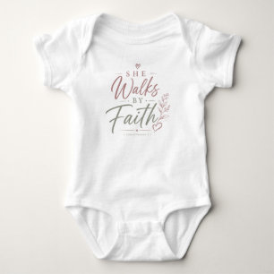 Body T-Shirt Habillez votre petit avec la foi avec ce
