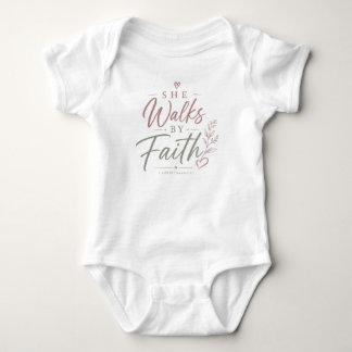 Body T-Shirt Habillez votre petit avec la foi avec ce