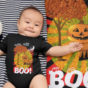Body T-shirt Halloween Têtes de Citrouille pour Garçon