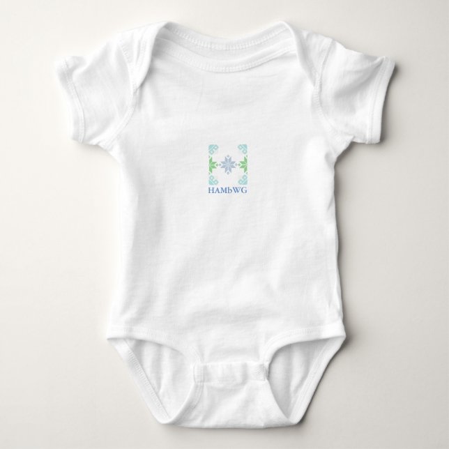 Body T-shirt HAMbWG - Pastel Snowflake Boy (Devant)