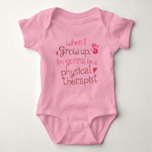 Body T-shirt infantile de bébé de physiothérapeute