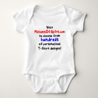 Body T-shirt infantile fait sur commande de plante