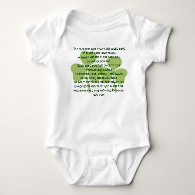 Body T-shirt Irish Blessing - Baby Boy (Devant)