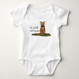 Body T-shirt Kangaroo "I Love my Mum"
