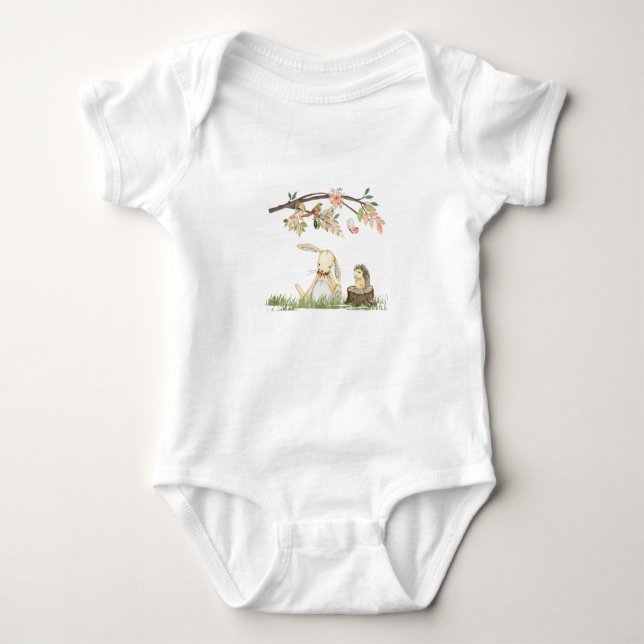 Body T-shirt lapin bébé (Devant)