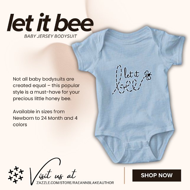 Body T-shirt "Let It Bee" Bodysuit pour bébé (Créateur téléchargé)