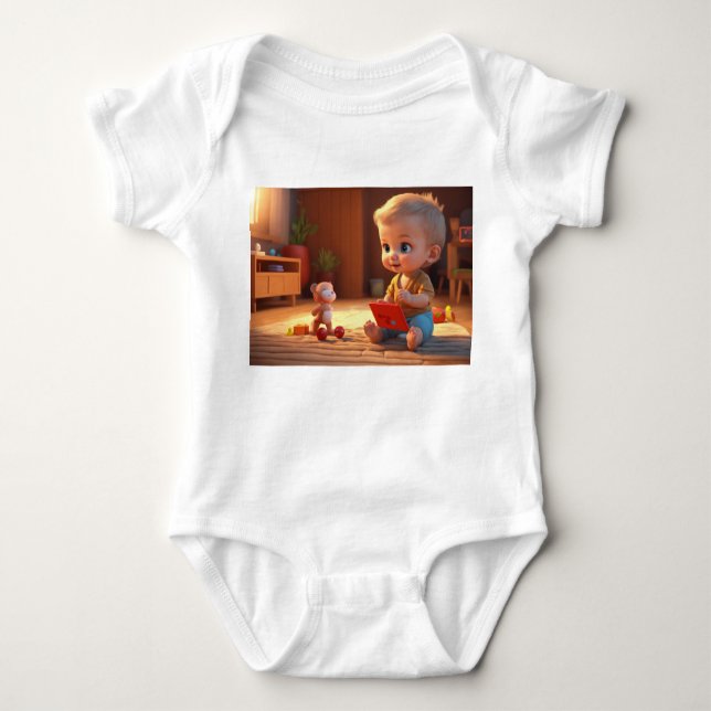Body T-shirt "Mini Champ" (Devant)