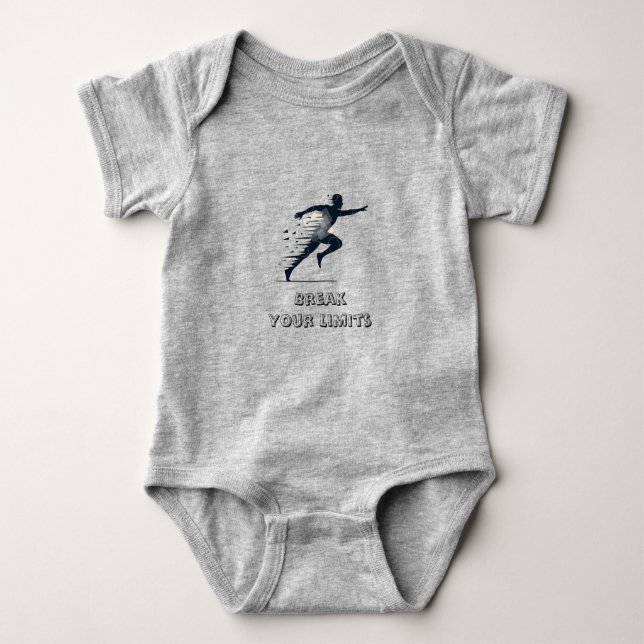 Body T-shirt mouvement Silhouette minimal - Graphisme m (Devant)