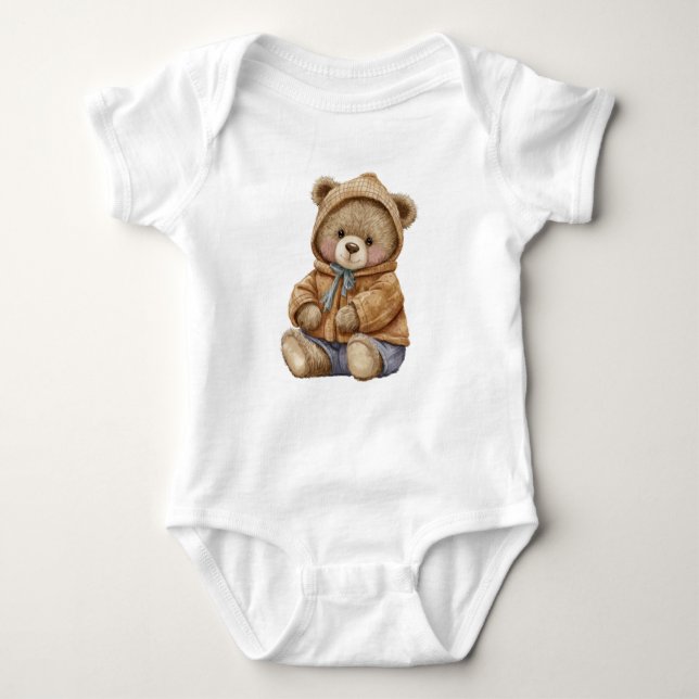 Body T-shirt ours en peluche mignon pour les enfants (Devant)