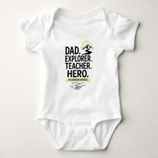 Body T-shirt Papa Explorateur Professeur Héros | Papa d