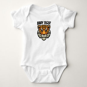 Body T-Shirt personnalisé bébé tigre