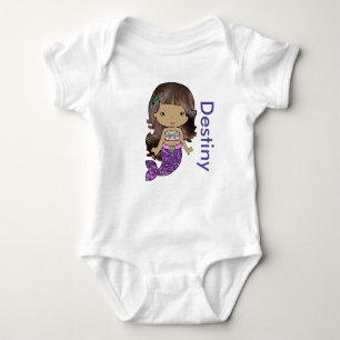 Body T-shirt personnalisé d'une seule pièce de bébé de