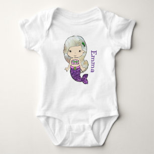 Body T-shirt personnalisé d'une seule pièce de bébé de