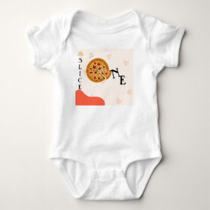 Body T-shirt Pizza Tranche Bébé Tranche Moderne Désordo