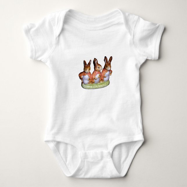 Body T-shirt/plante grimpante - Flopsy, Mopsy et lapin (Devant)