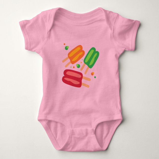 Body T-Shirt pour bébé de glaces (Devant)