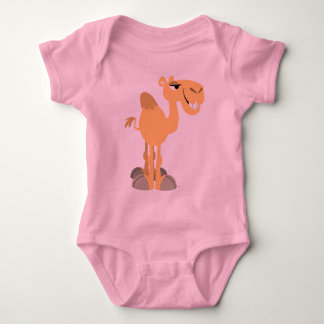 Body T-Shirt pour bébé en chameau de dessin souriant
