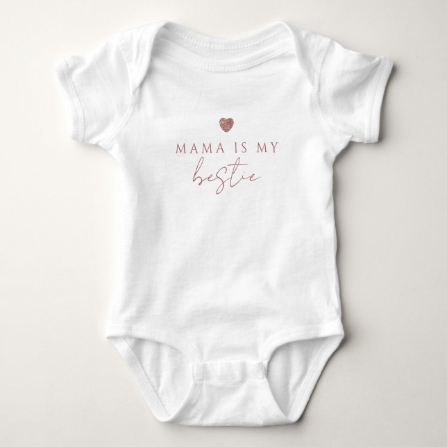 Body T-shirt pour bébé glamour 'Maman est ma meilleure  (Devant)